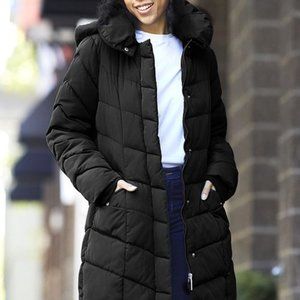 Steve Madden | Black Faux Fur-Accent Hooded Puffer Parka - Women